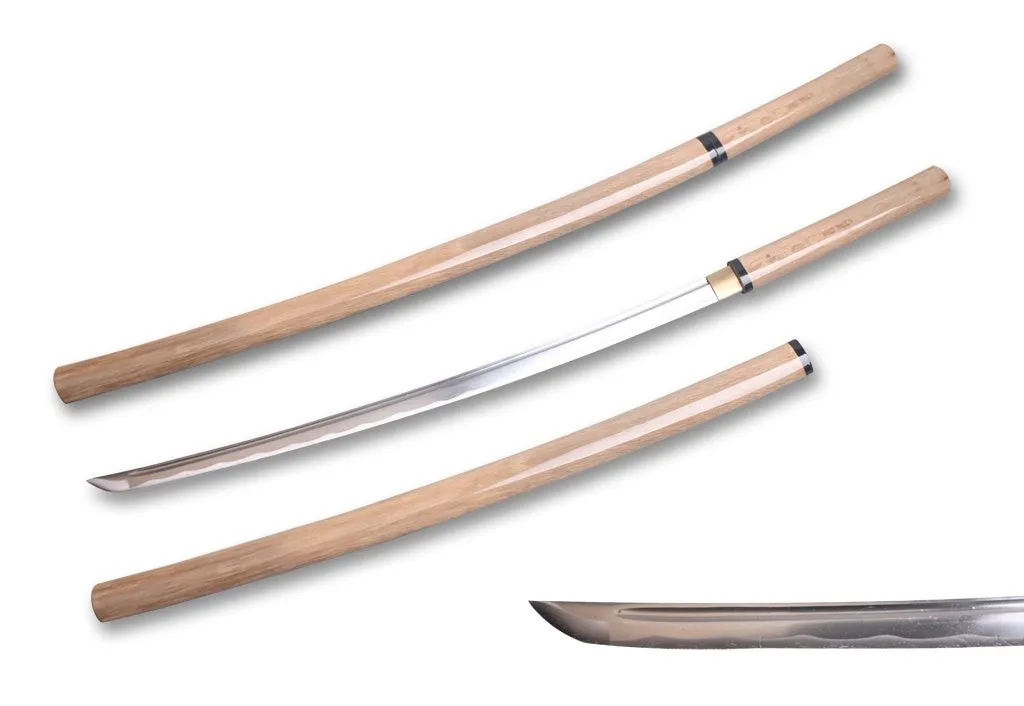 1045 Hand Forged Natural Wood 40" ShiraSaya