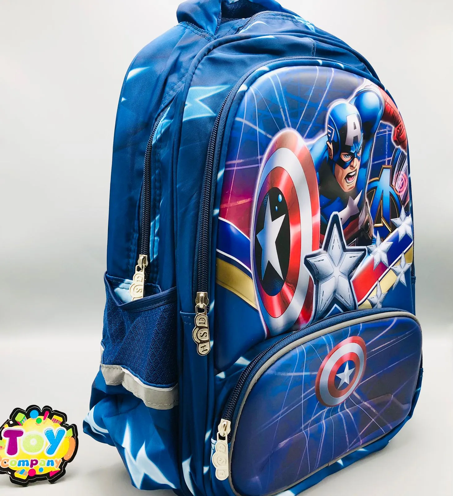 15* Inches Premium Captain America School Bag