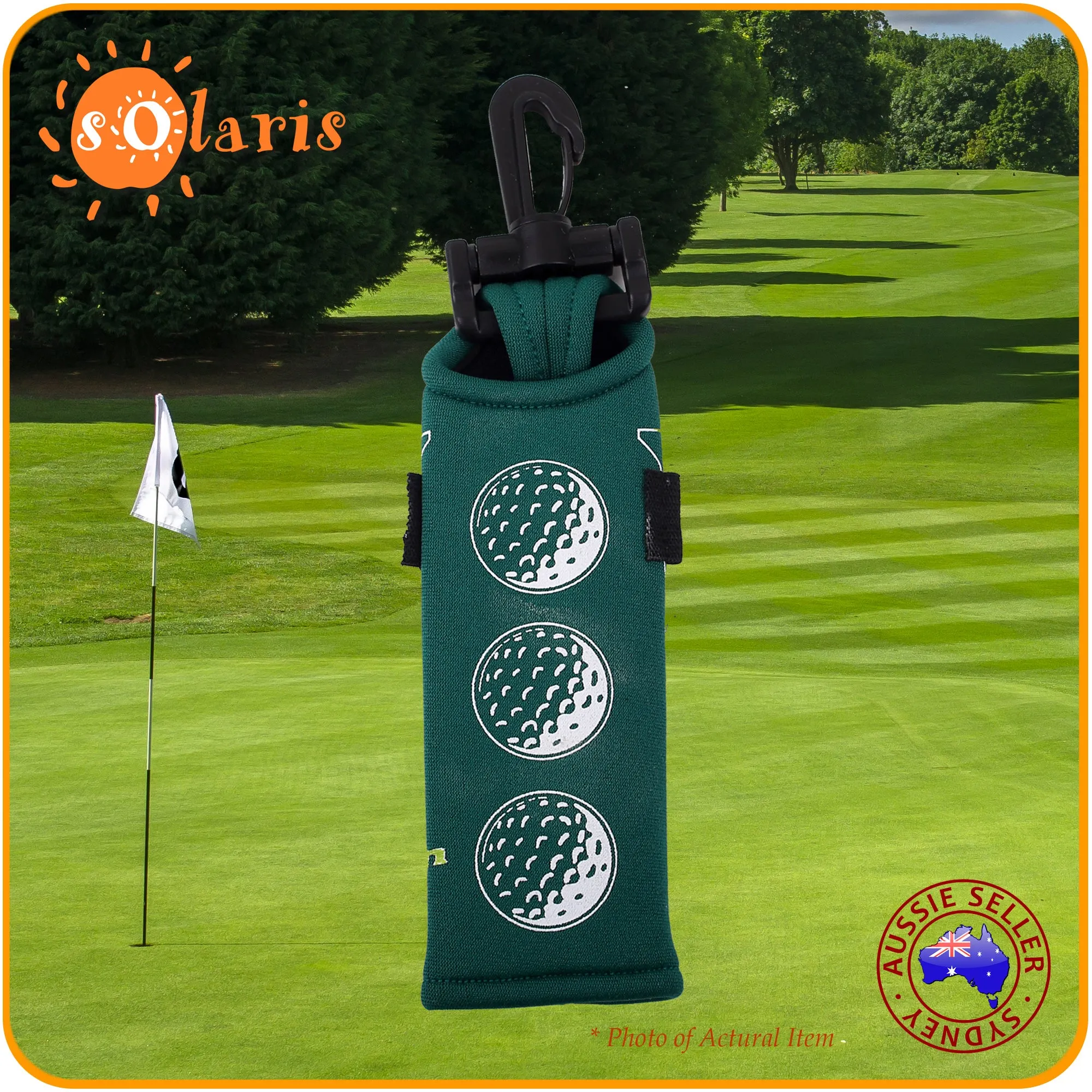 1x Golf Ball & Tee Holder to hold 3 Balls and 2 Tees