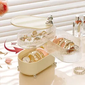 360Â°Rotating Jewelry Storage Box