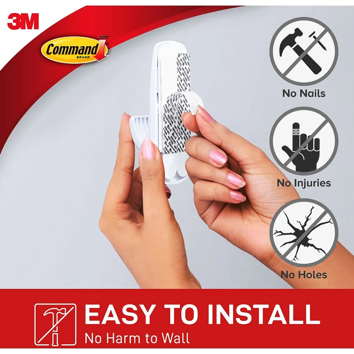 3M Command Adhesive Jumbo Hook 1 Pack - White