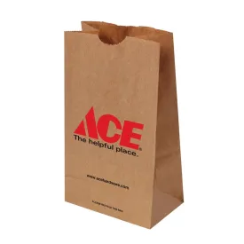 Ace Paper Brown Shopping Bag Recycled 400 pk 9 in. H X 3 in. W X 5 in. L