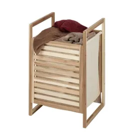 Acina Acacia Wood Laundry Hamper