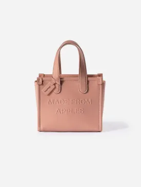 Alma S Apple Leather Vegan Tote Bag | Nude