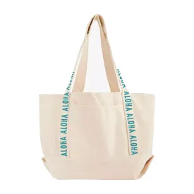 Aloha Strap Tote, Aqua