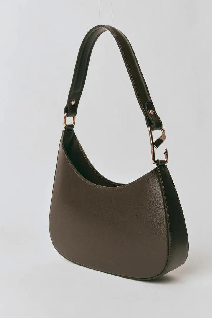 Alyssa Assymetrical Bag | Chocolate