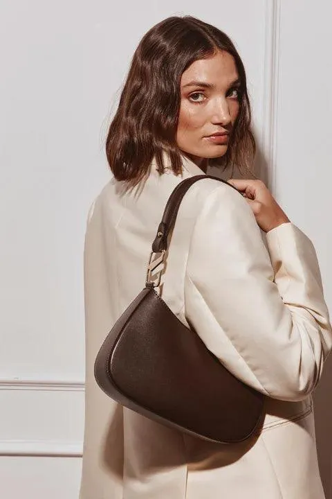 Alyssa Assymetrical Bag | Chocolate