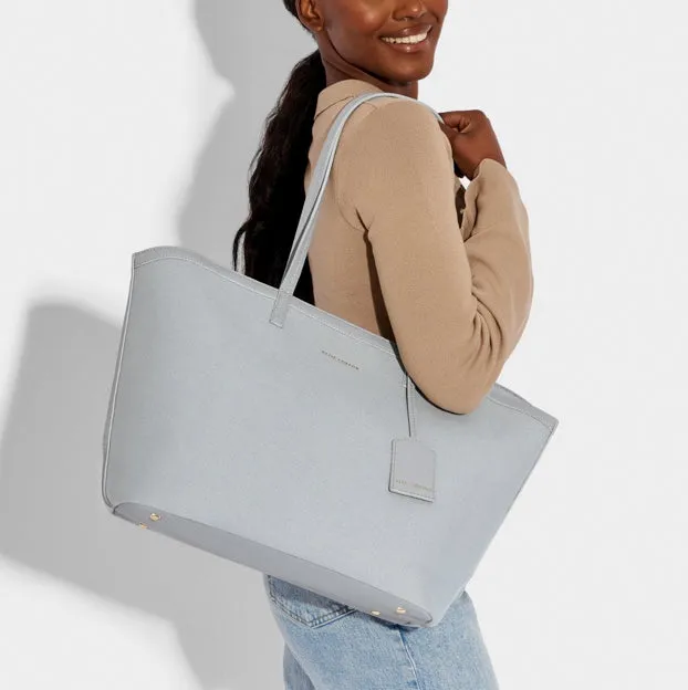 AMALFI CANVAS TOTE BAG | Dusty Blue