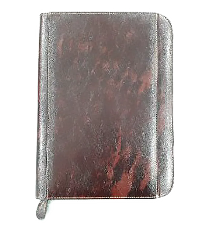 AMS-RM-356 - Marble Brown Zipped folder