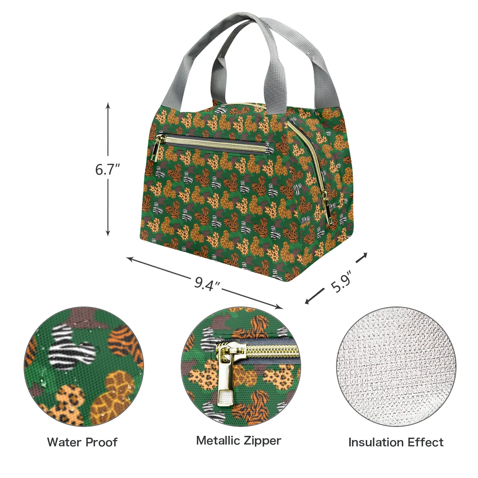 Animal Prints Portable Lunch Bag