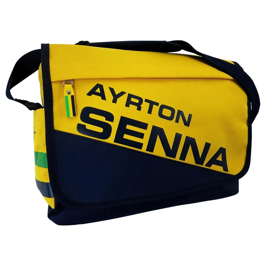 Ayrton Senna Messenger Bag, Racing, 31x35x10 cm, Yellow, 2015