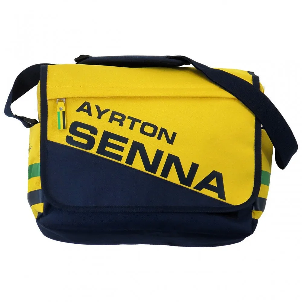 Ayrton Senna Messenger Bag, Racing, 31x35x10 cm, Yellow, 2015