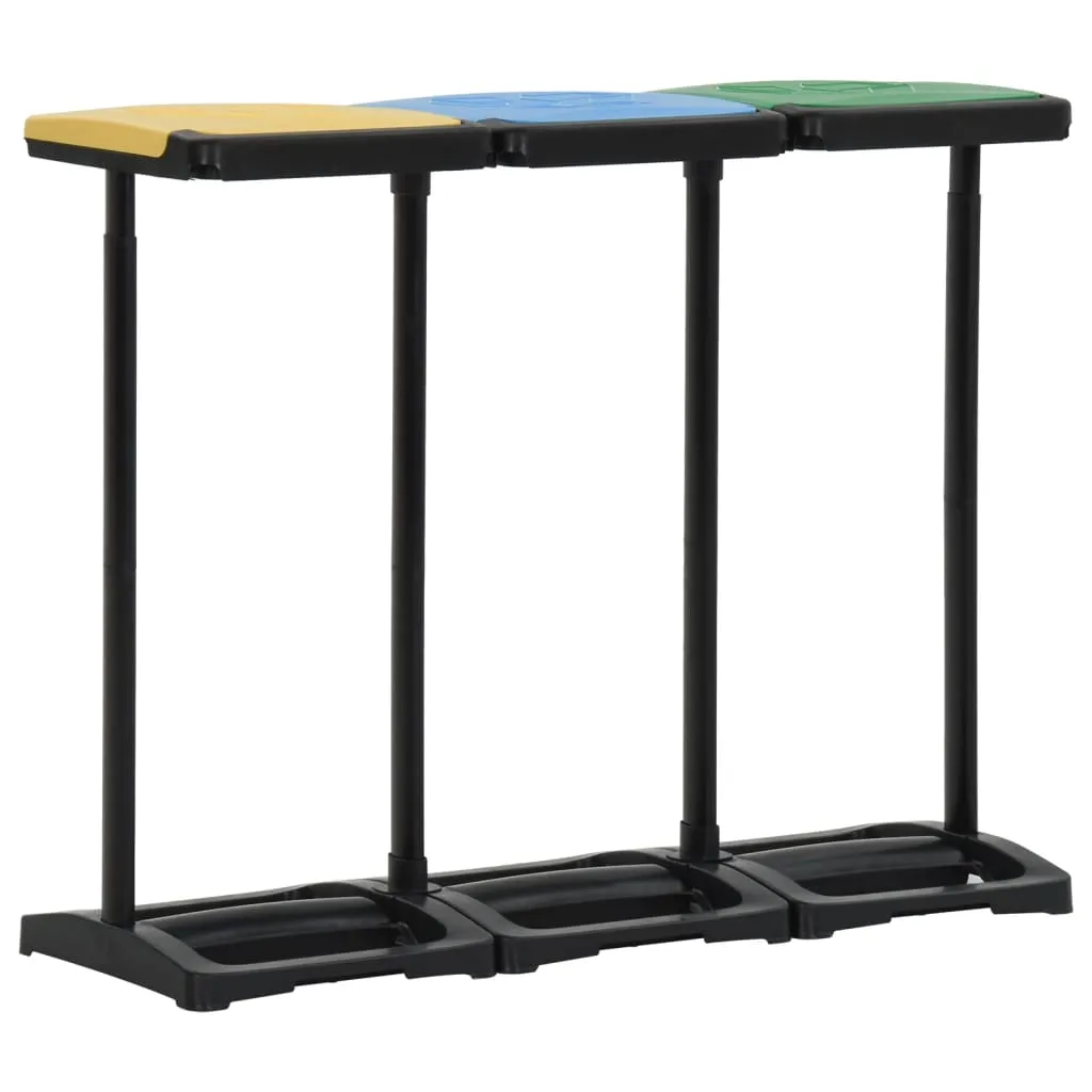 Bin Bag Stands with Lid 240-330 L Multicolour PP