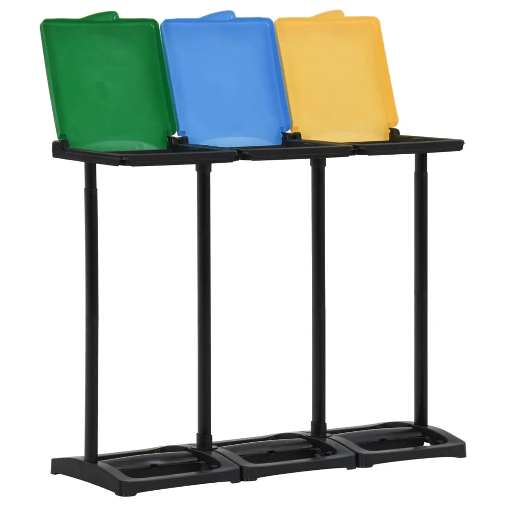 Bin Bag Stands with Lid 240-330 L Multicolour PP