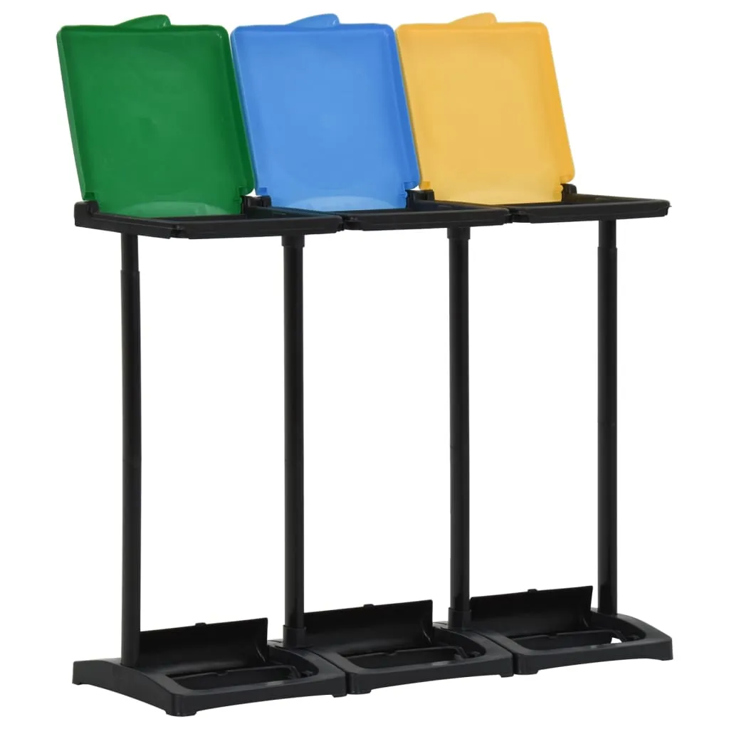 Bin Bag Stands with Lid 240-330 L Multicolour PP