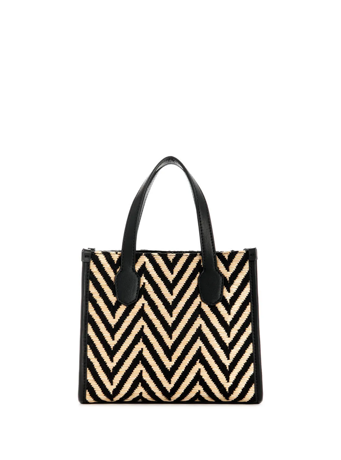 Black Natural Silvana Mini Tote Bag