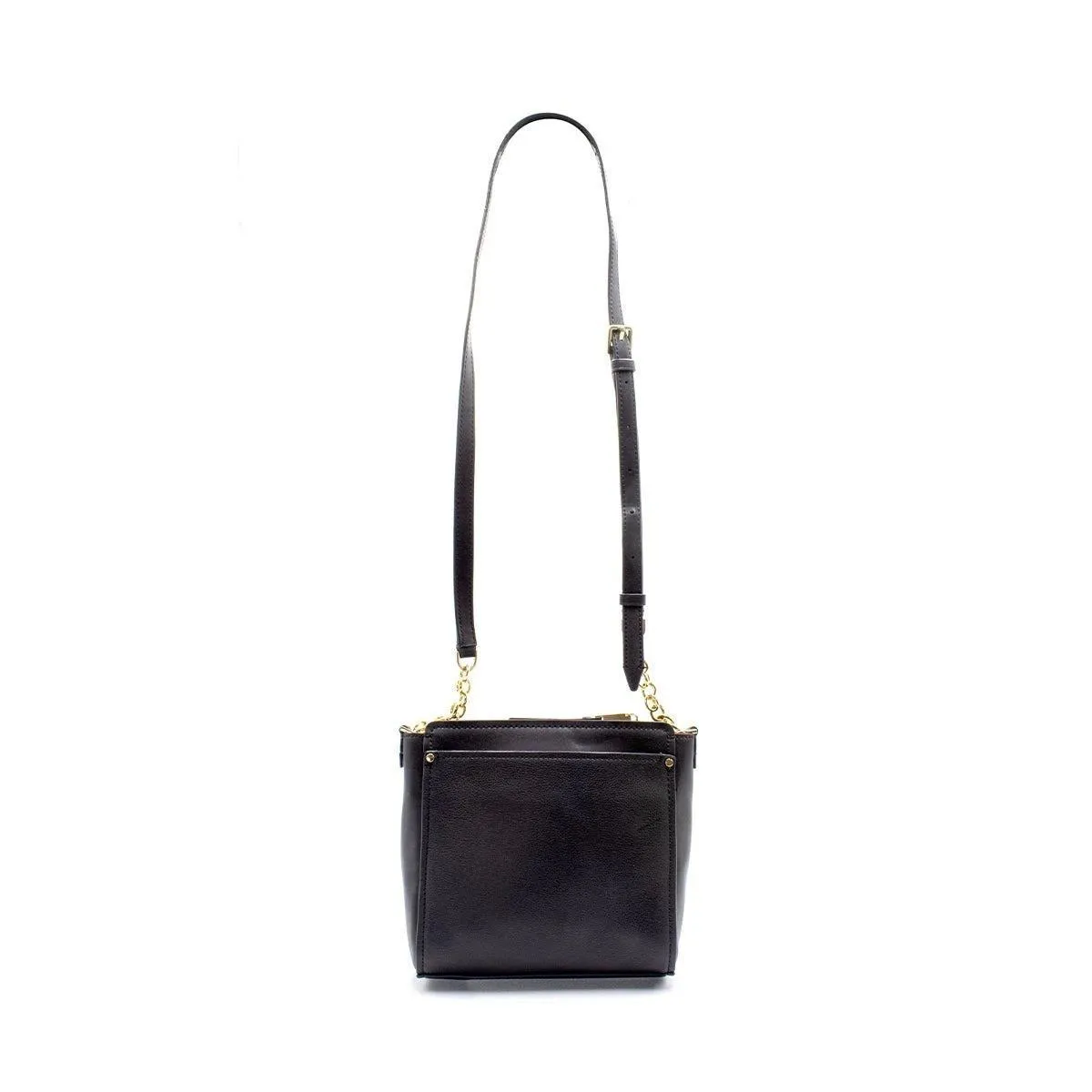 Calvin Klein Full Grain Shoulder Bags Leather Black Colour For Women