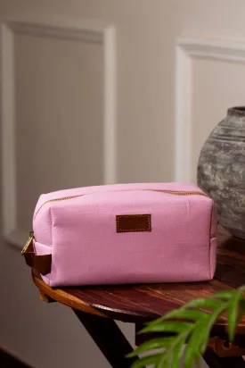 Canvas Box Organizer Pouch - Pink