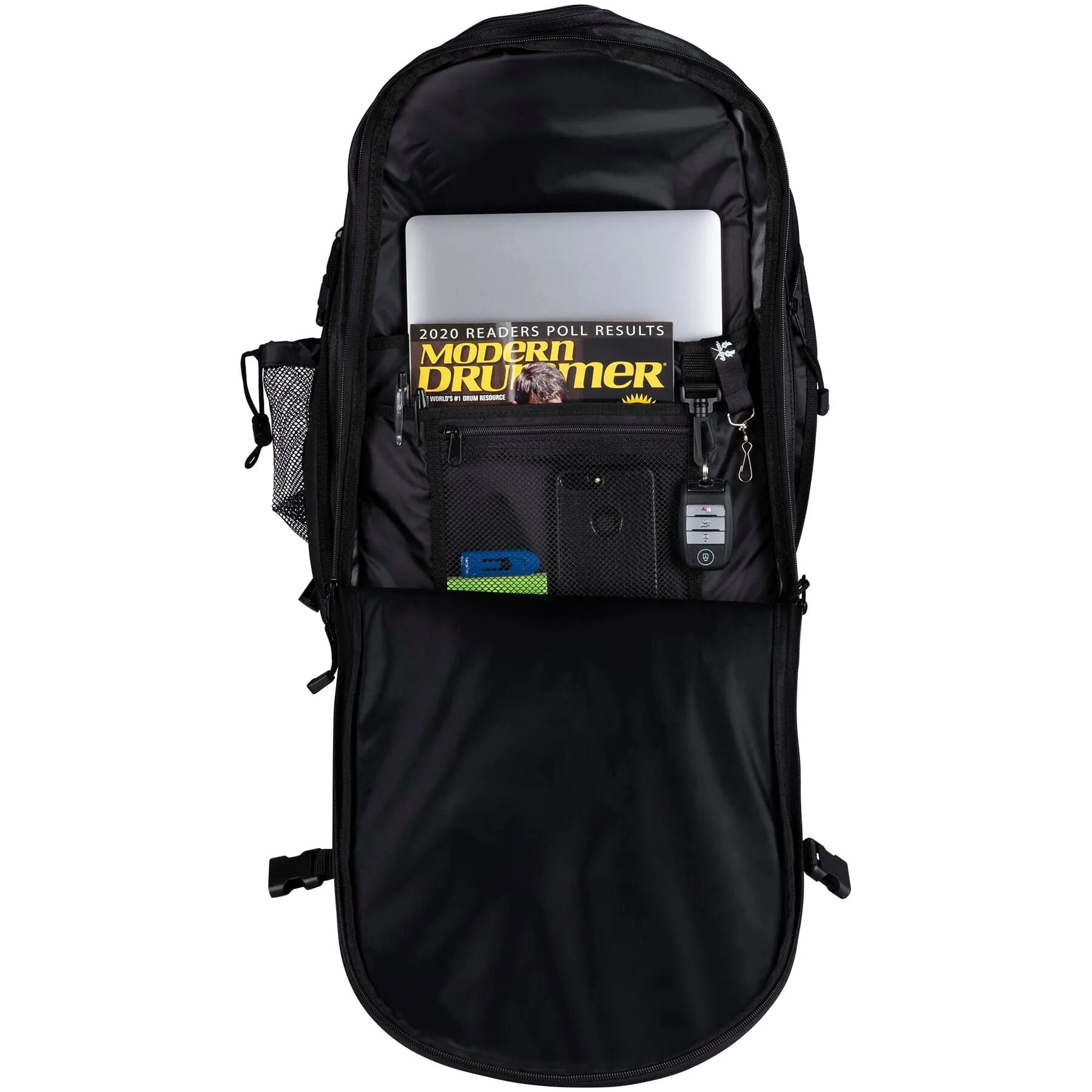 ddrum Stikpak Backpack with Zip Off Stick Bag - Black DDSTIKPAK