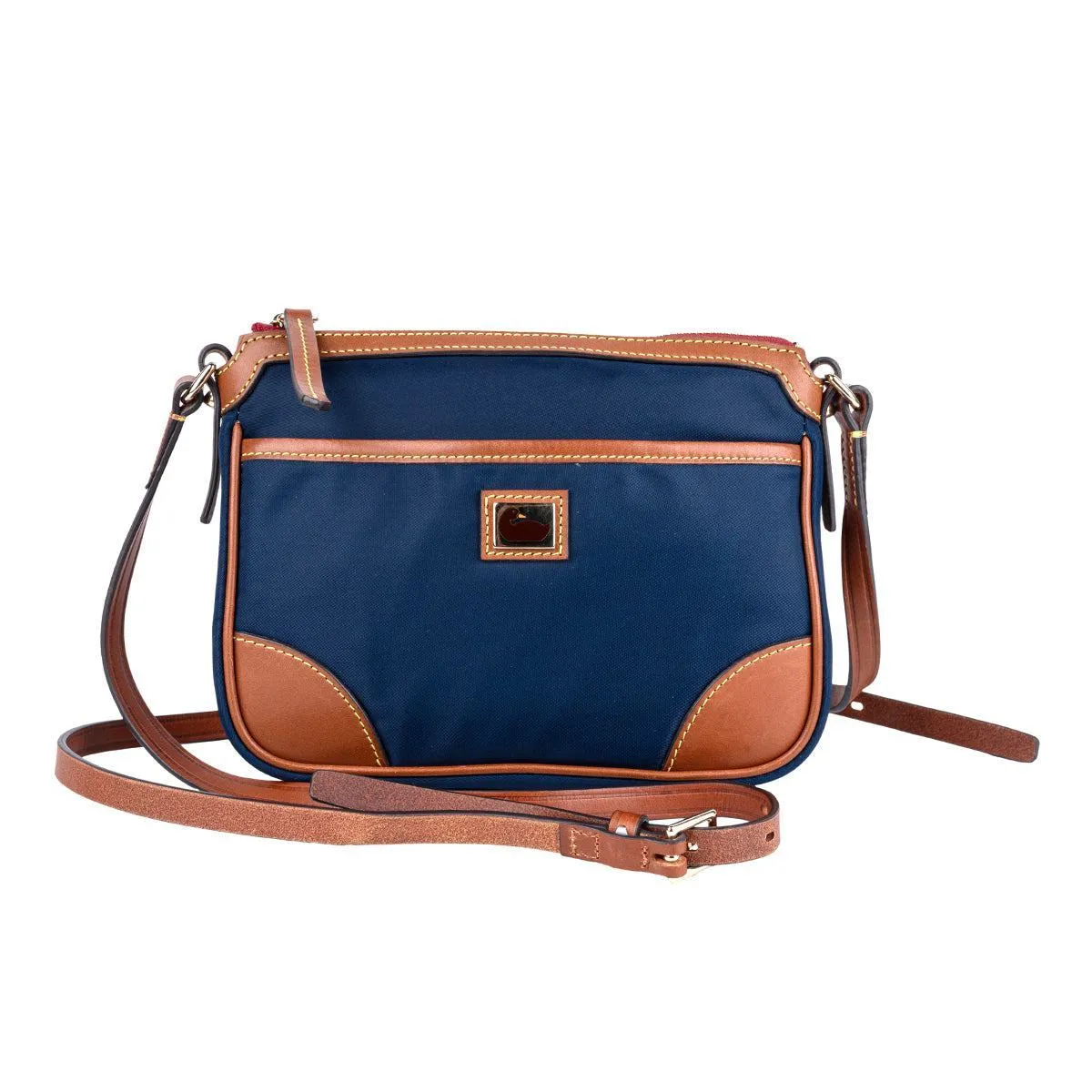 Dooney & Bourke Wayfarer East West Pocket Shoulder Bags Nylon Fabric Blue Colour For Women