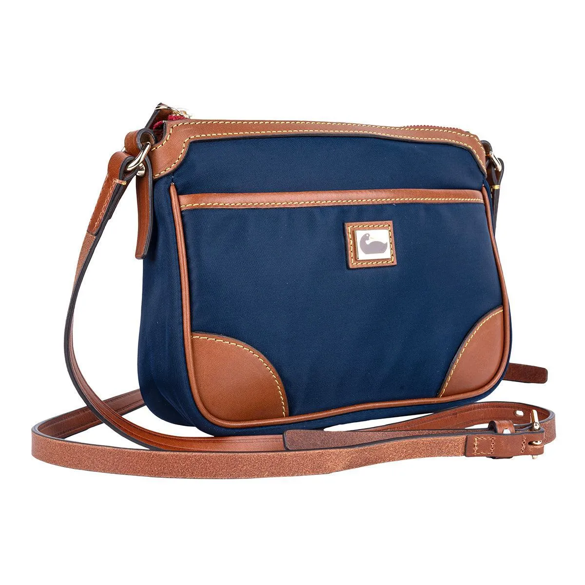 Dooney & Bourke Wayfarer East West Pocket Shoulder Bags Nylon Fabric Blue Colour For Women