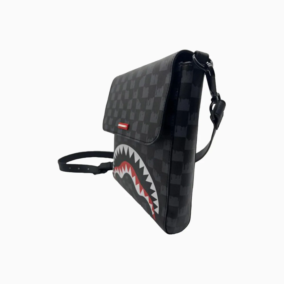 Drip Check Shark Messenger Sling Bag