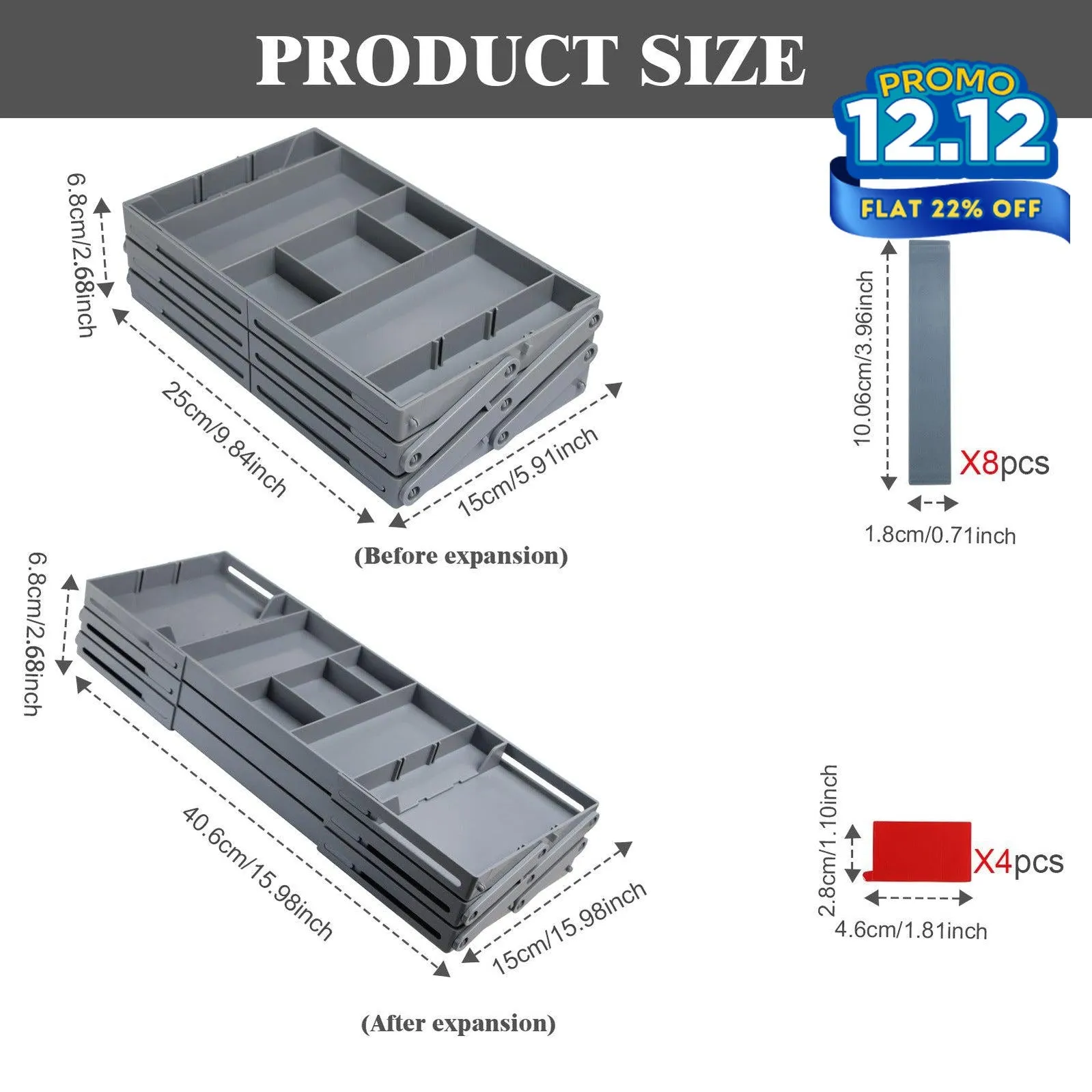 Expandable Drawer Organizer Trays