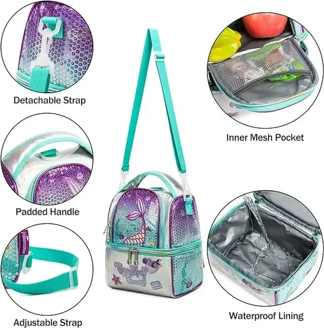 FrescoPack Insulated Lunch Bag – Double Compartments | Waterproof & Stylish