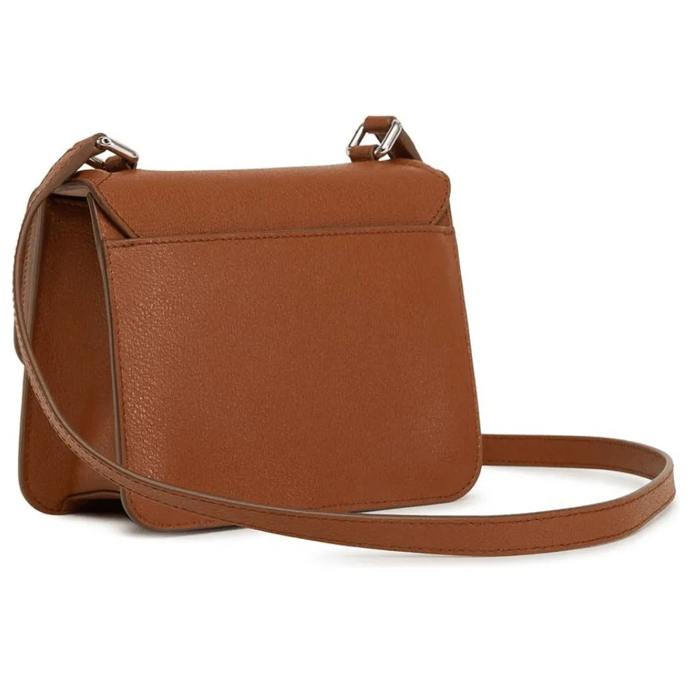 Furla Villa Small Leather Crossbody Bag - Cognac