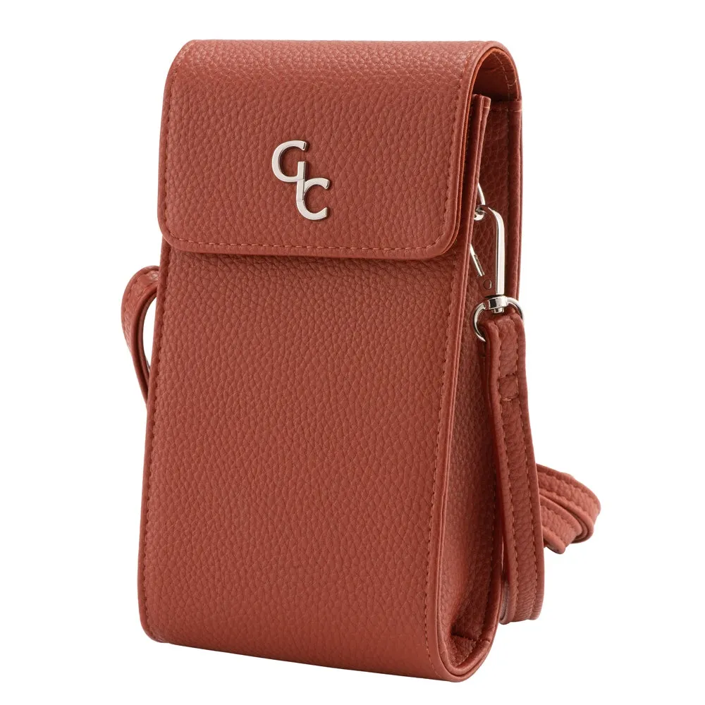 Galway Crystal Fashion Mini Crossbody - Rust