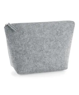 Grey Melange - Felt accessory bag