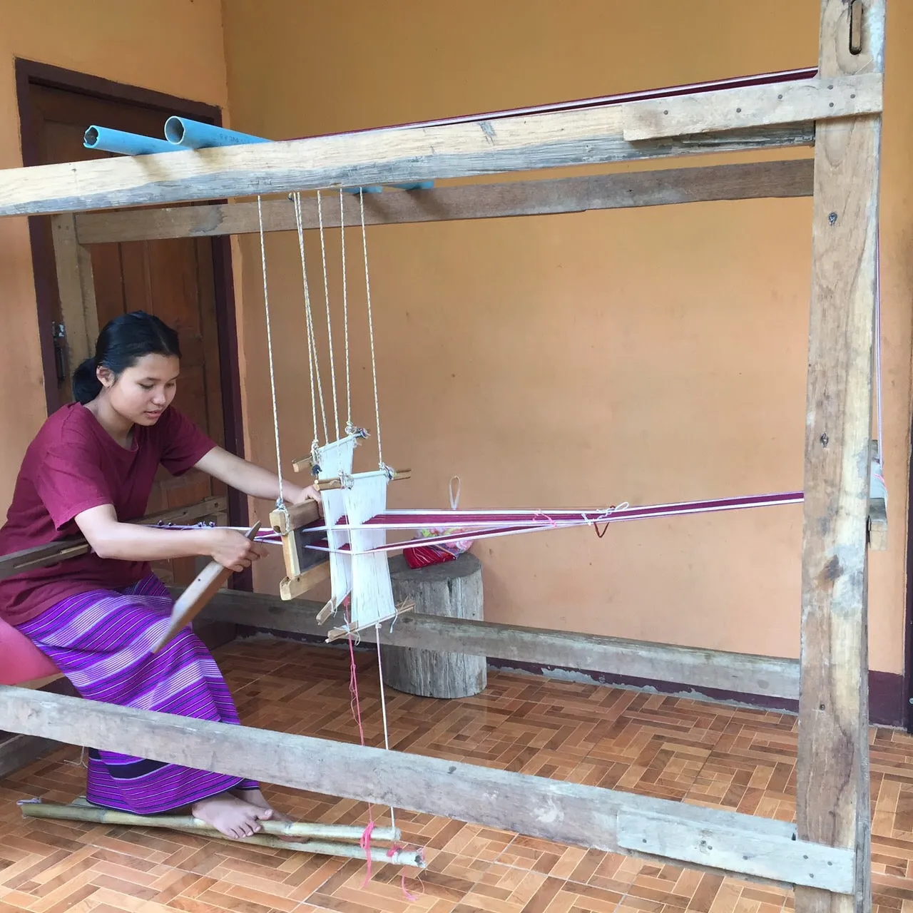 Hand Loom Woven Cross Body Bag