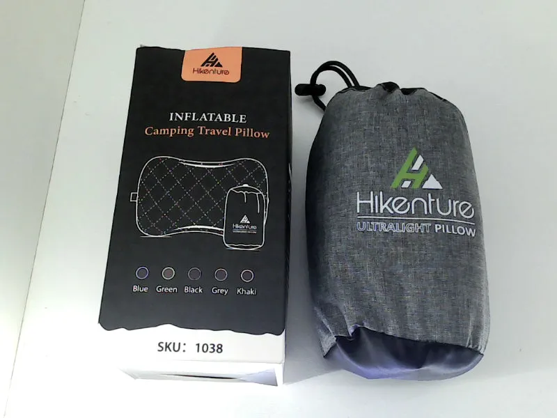 Hikenture Inflatable Camping Travel Pillow Gray