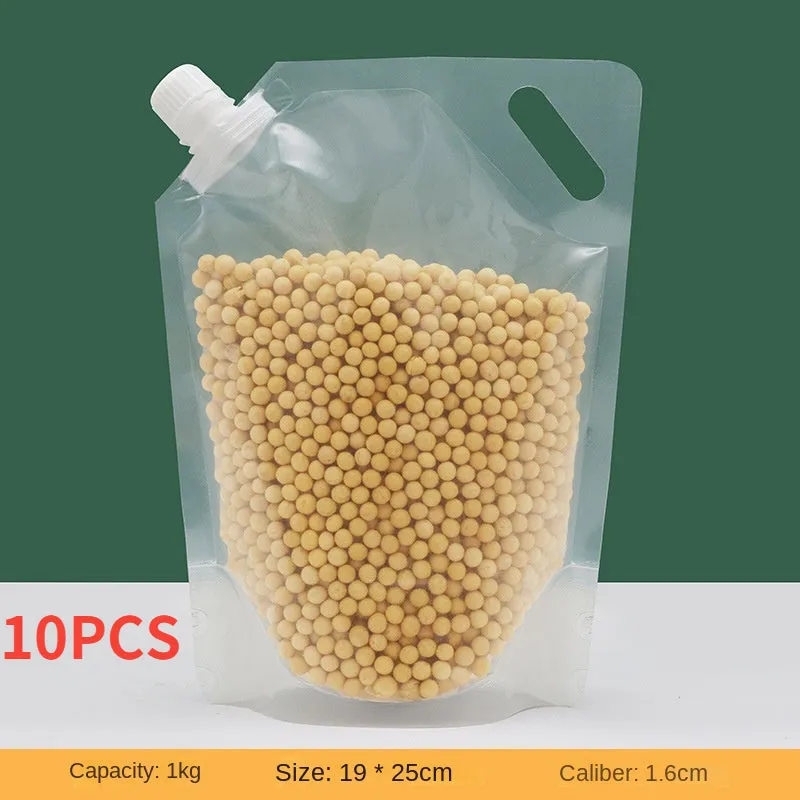 Kitchen Storage Bag Grain Moisture-proof Sealed Bag Insect-proof Transparent Portable Food-grade Transparent Storage Bag