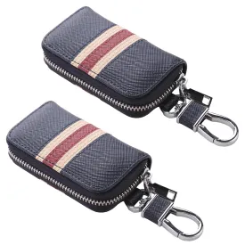 Kuber Industries Key Case|Keychain/Keyring/Key Tag|Car Key Clip, Key Holder, Key Organizer-Pack of 2 (Blue)