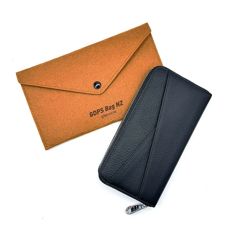 Leather RFID Purse | Long Wallet