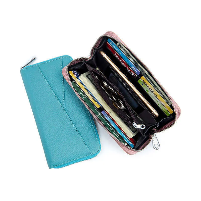 Leather RFID Purse | Long Wallet