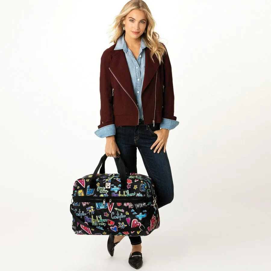 Love Scribble Round Tripper Duffel