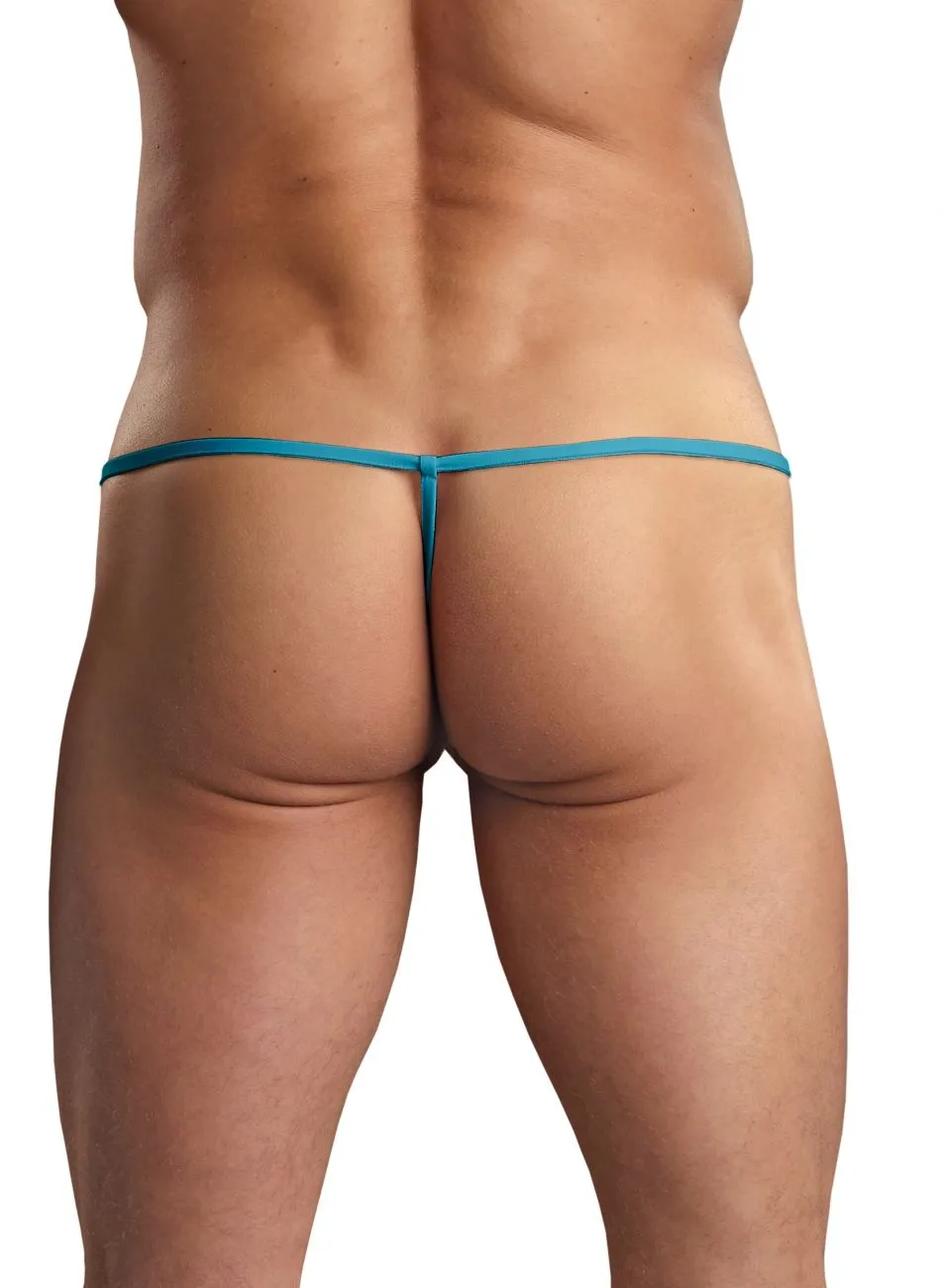 Male Power PAK870 Euro Male Spandex Pouch G String Color Blue