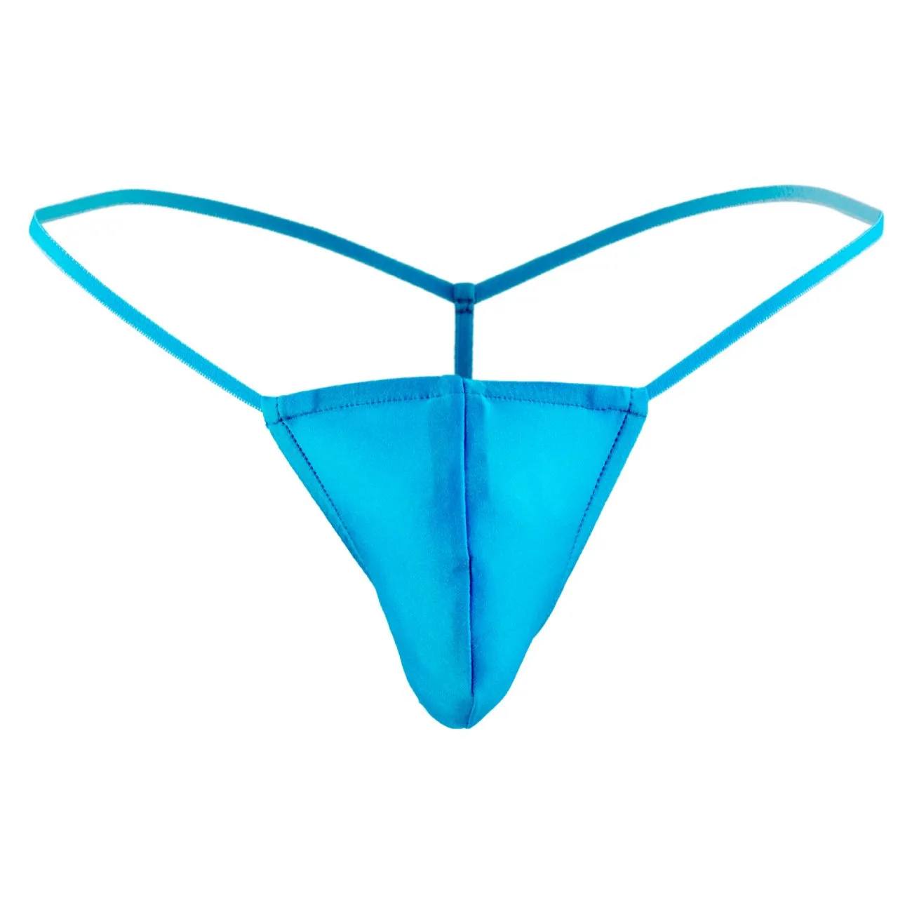 Male Power PAK870 Euro Male Spandex Pouch G String Color Blue