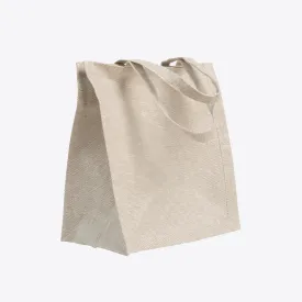 MENIQUE Rigid 100% Linen Tote Bag