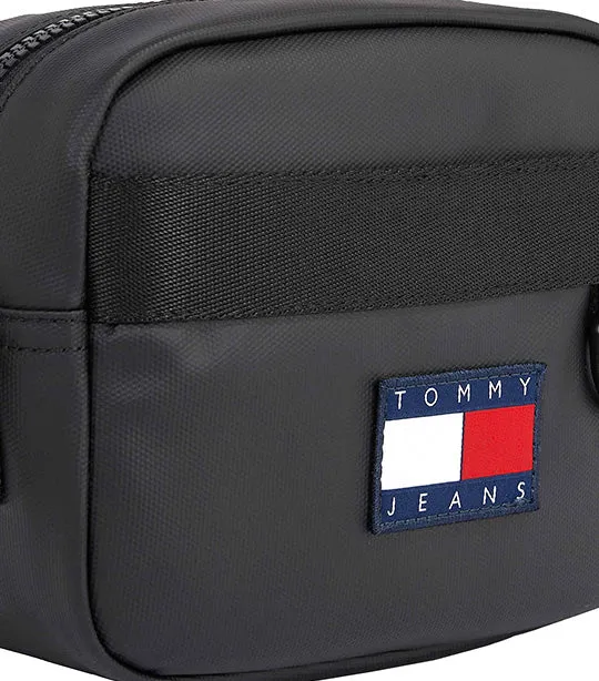 Men's Flag Logo Crossover Bag Black