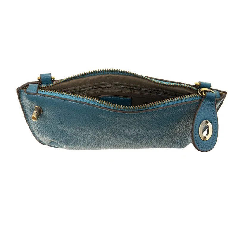 Mini Crossbody Wristlet Clutch, Peacock