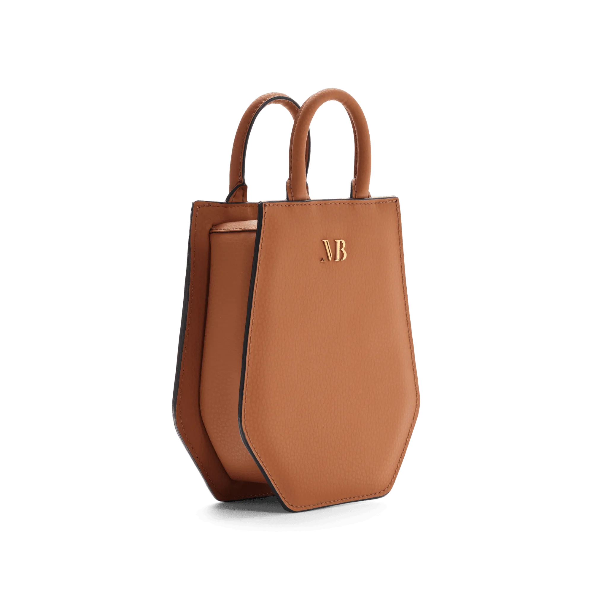 Mini Elay MIRUM® Leather Crossbody Bag | Cognac