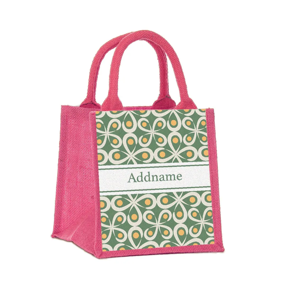 Mosaic Tile Jute Tote Bag