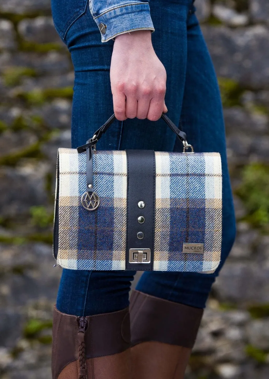 Mucros Fiona Bag | Blue Check