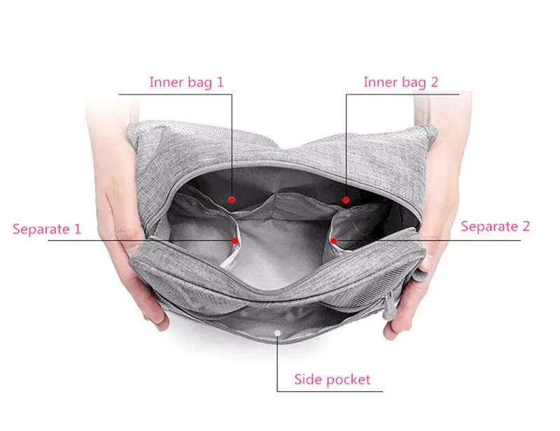 Multifunctional Hook Travel Bag Women Waterproof Toiletries Storage Bag Unisex Travel Cosmetic Bag Ladies Makeup Organizer