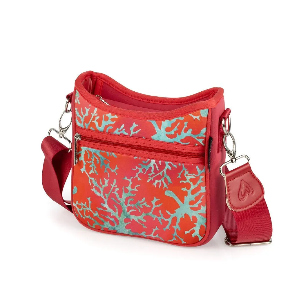 NEW: Coral Mini Messenger Crossbody Bag