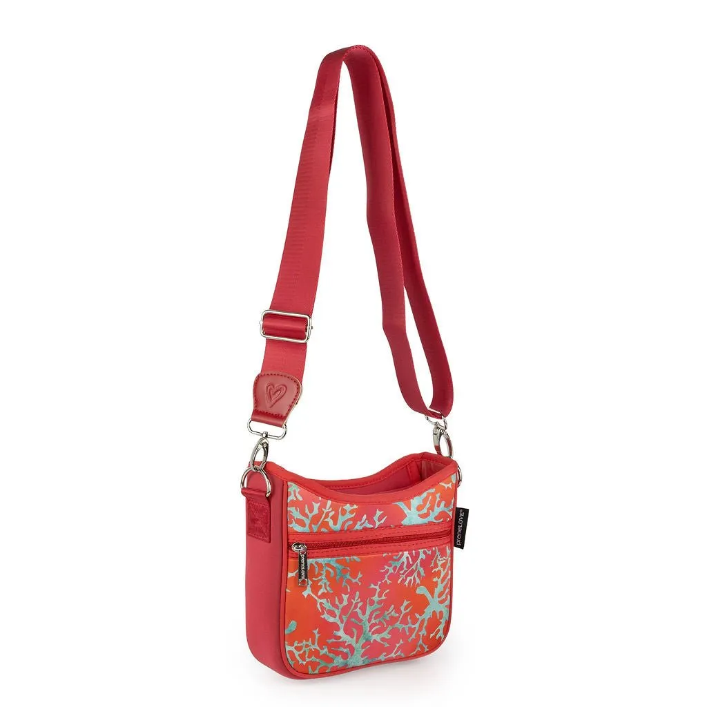 NEW: Coral Mini Messenger Crossbody Bag