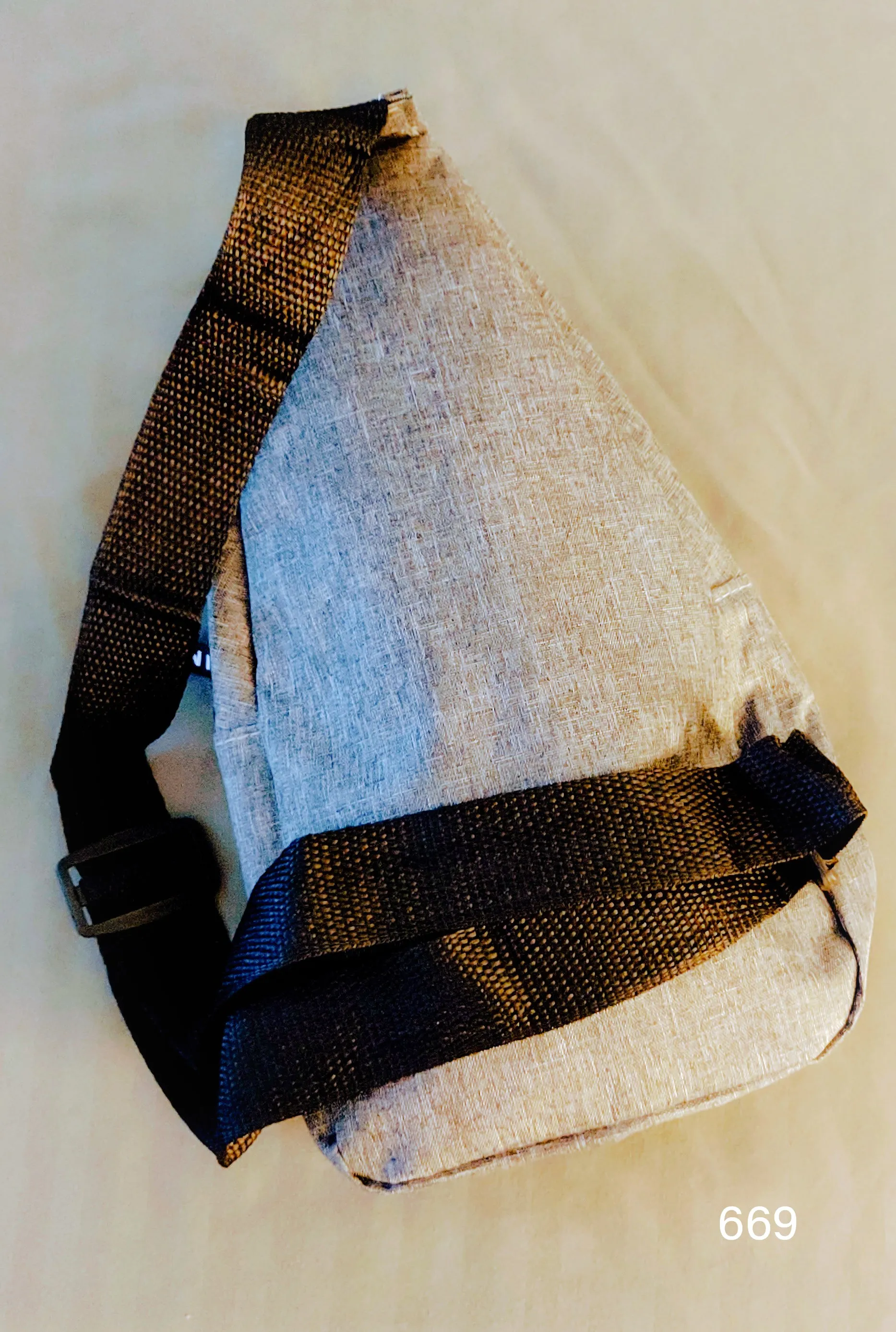 NEW! Fashion Shoulder Bag Chest Pack Canvas "Gray"